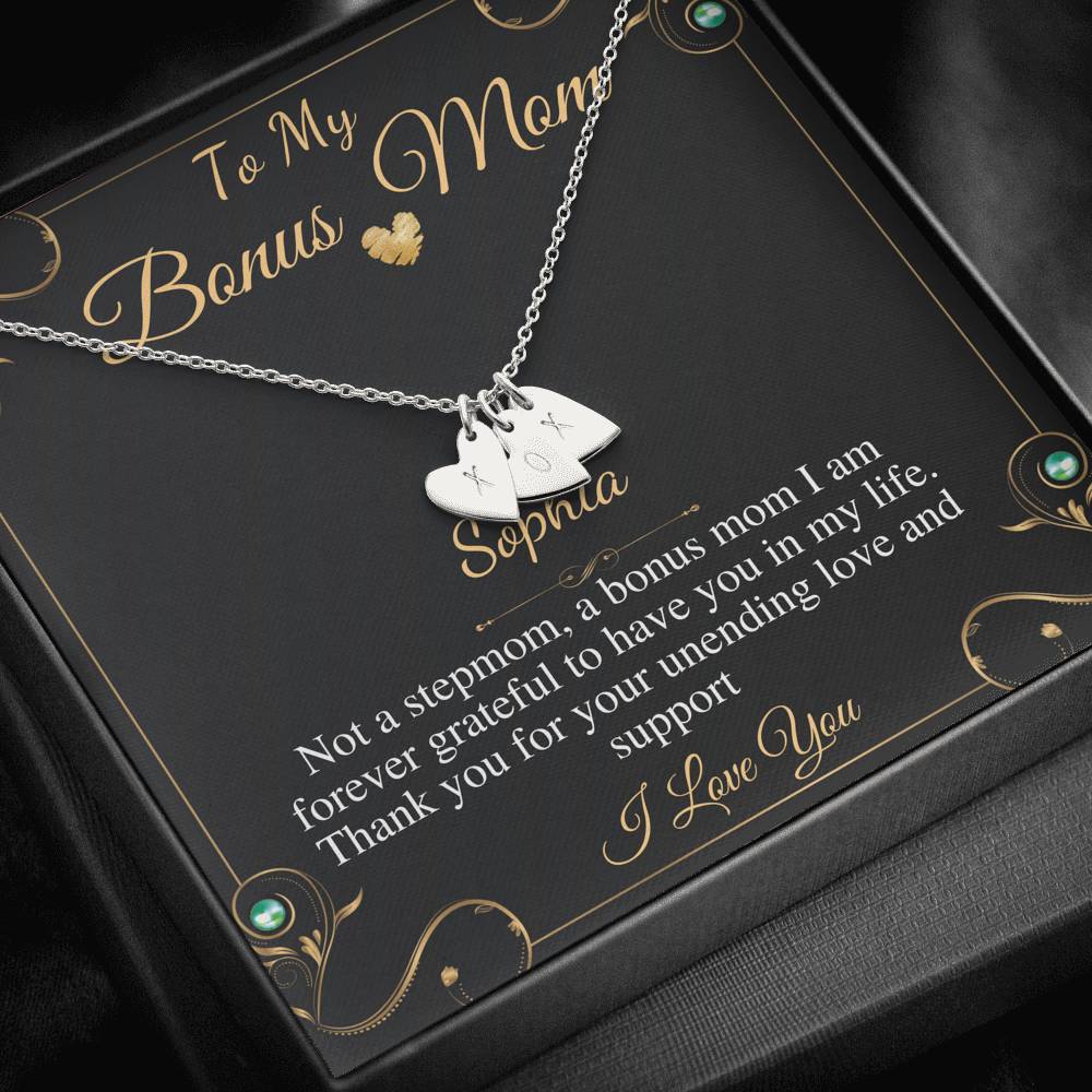 Bonus Mom Gift Bonus Mom Necklace Unbiological Mom Gift Unbiological Mom Neclace Card Mother's Day Gift for Stepmom, Christmas Gift #0466
