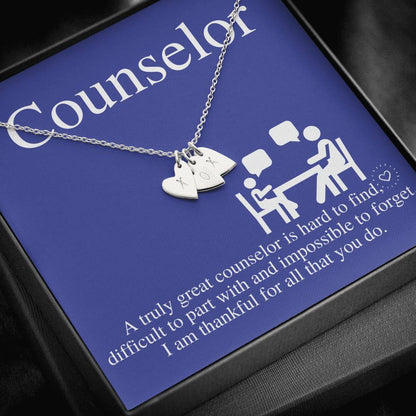 School Counselor Gift, Guidance Counselor Necklace, Mental Health Counselor Gift, Summer Camp Counselor,Admissions Counselor,Christmas #0762