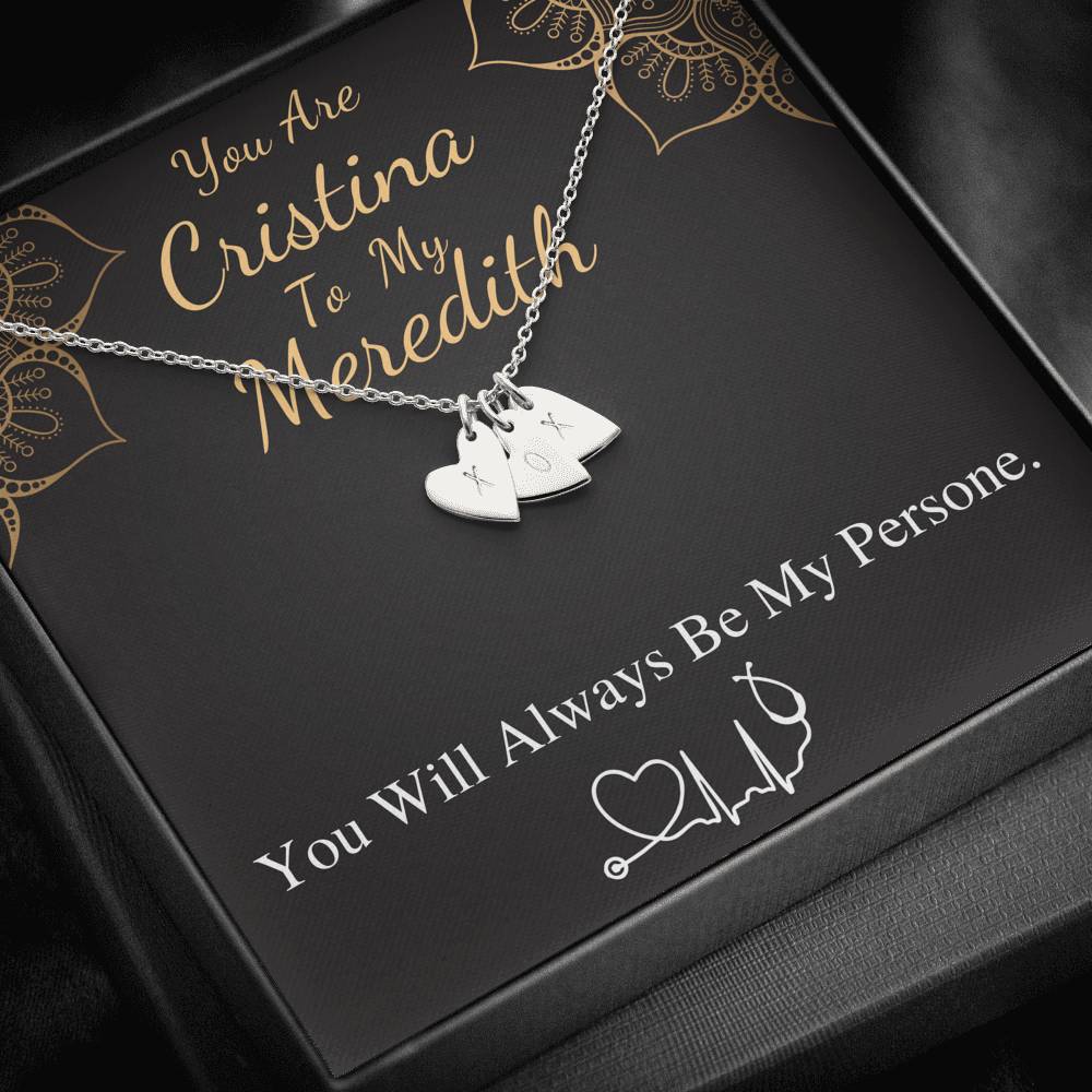You Are The Cristina To My Meredith, Gift For My Person Necklace BFF, Best Friend Necklace, Best Friend Birthday Gift, Christmas Gift #0581