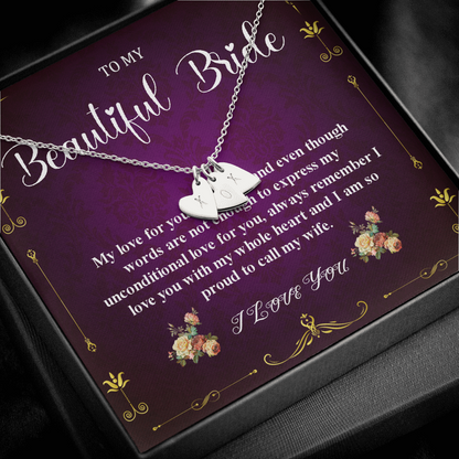 Wedding Day Gift For Bride From Groom | Groom To Bride Gift Wedding Day | Jewelry Gift from Groom To Bride, gift for her