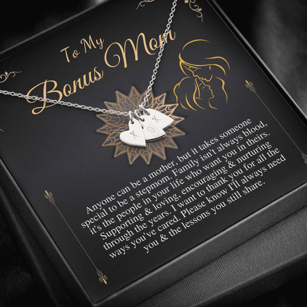 Bonus Mom Gift Bonus Mom Necklace Unbiological Mom Mothers Day Gift Unbiological Mom Neclace Card Mother's Day Gift for Stepmom