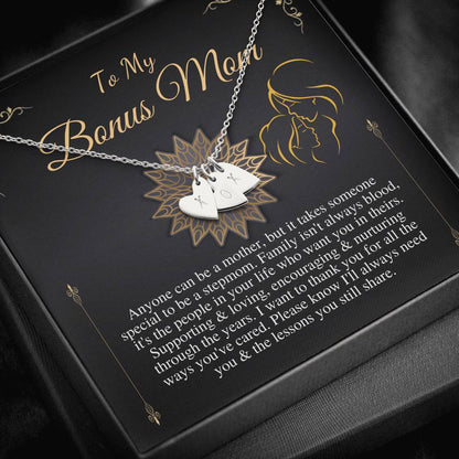 Bonus Mom Gift Bonus Mom Necklace Unbiological Mom Mothers Day Gift Unbiological Mom Neclace Card Mother's Day Gift for Stepmom