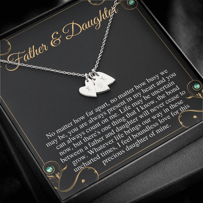 Gift For Daughter From Dad, Daughter Father Necklace, Daughter Gift From Dad, To My Daughter, Daughters Birthday, Grown Up Daughter #0499 new correct