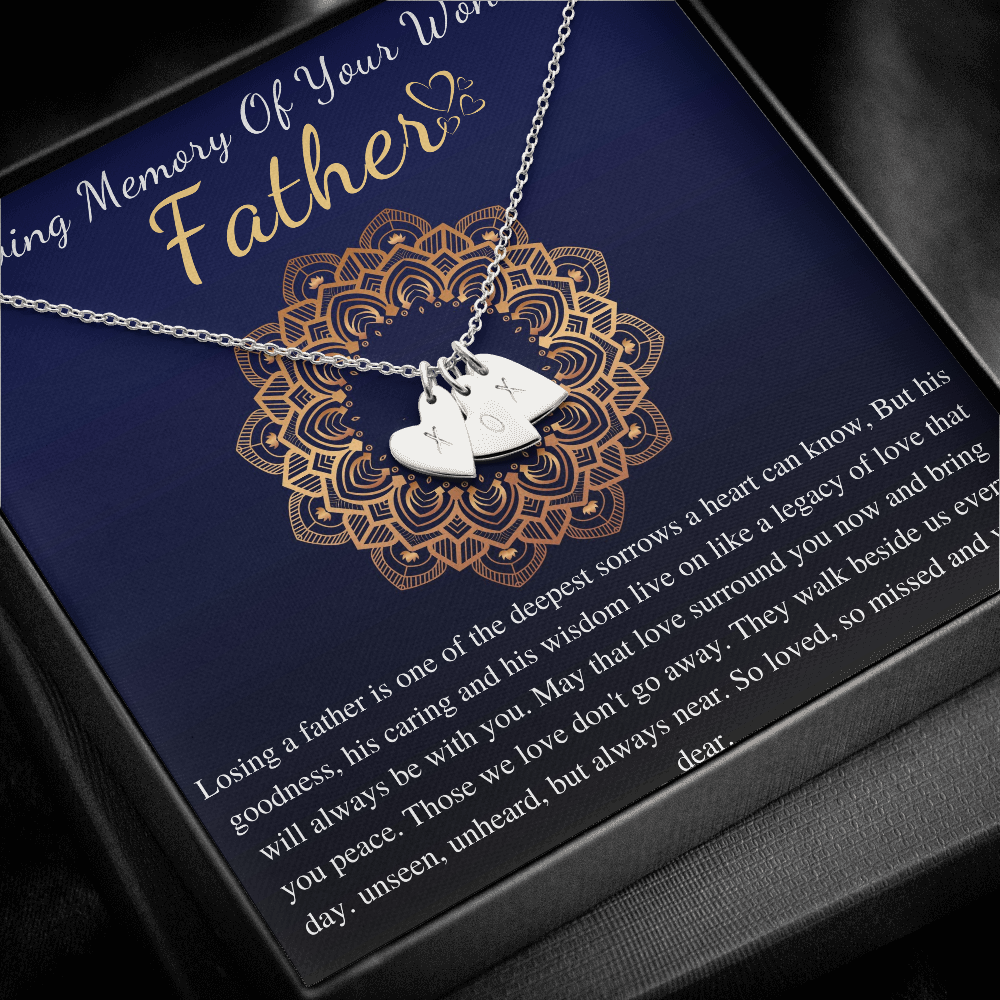 Loss of Father Gift, Dad Memorial Gift, Sympathy Gift, Father Remembrance Necklace, In Memory Of Father, Gift for Daughter, Bereavement Gift