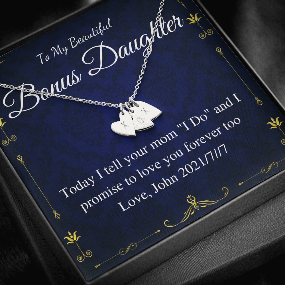 Initial Heart,Grandmother of the Groom Gift Necklace,Groom's Grandma Wedding Necklace,Thank You Gift For Grandma,Rehearsal Dinner Gift #0182