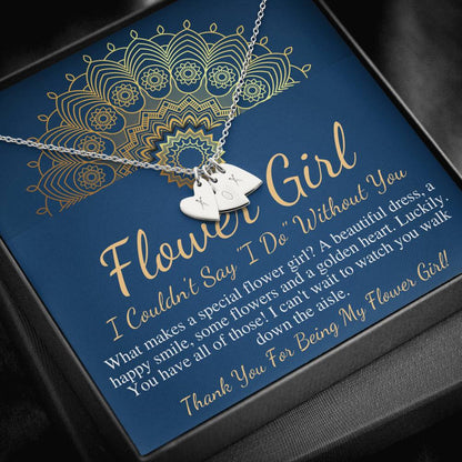Personalized Flower Girl Gift Flower Girl Necklace Gift Custom Flower Girl Gift Flower Girl Proposal Thank You Flower Girl Necklace #0778
