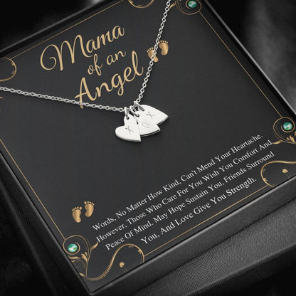 Miscarriage Gift Necklace Angel Baby Miscarriage Keepsake Pregnancy Loss Necklace Bereavement Gift Mama of an Angel, Initial Heart new
