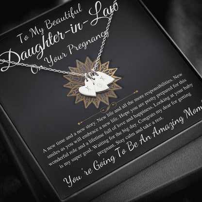 Daughter-in-Law Pregnancy Gift For Daughter In Law Baby Shower Gift For Mom To Be Gift, Expecting Mom Gift Pregnant,Infinity Heart #0228 New