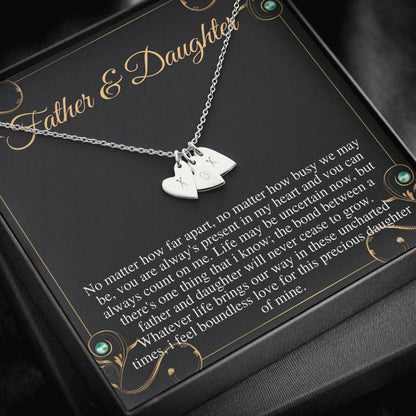 Gift For Daughter From Dad, Daughter Father Necklace, Daughter Gift From Dad, To My Daughter, Daughters Birthday, Grown Up Daughter #0499