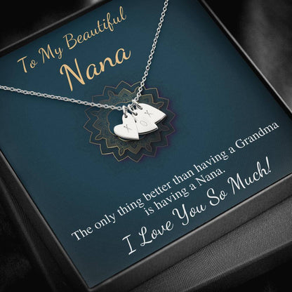 Nana Necklace, Nana Mothers Day Gift, Nana Gift, Nana Jewelry, Nana Christmas Gift, Nana Birthday Gift, From Granddaughter, Grandson #0491