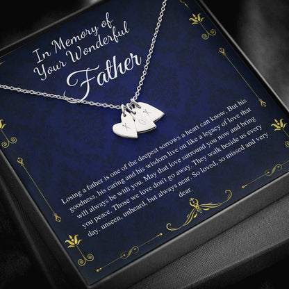 Loss of Father Gift, Dad Memorial Gift Dad condolence gift, Grief Gift, Father Remembrance Necklace, Sorry for your loss , bereavement gift