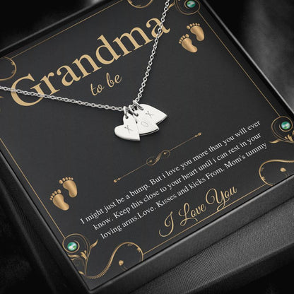First Time Grandma Gift From Daughter, Pregnancy Reveal Gift For Soon To Be Grandma Necklace, New Grandmother Gift, Alluring Beauty #0193