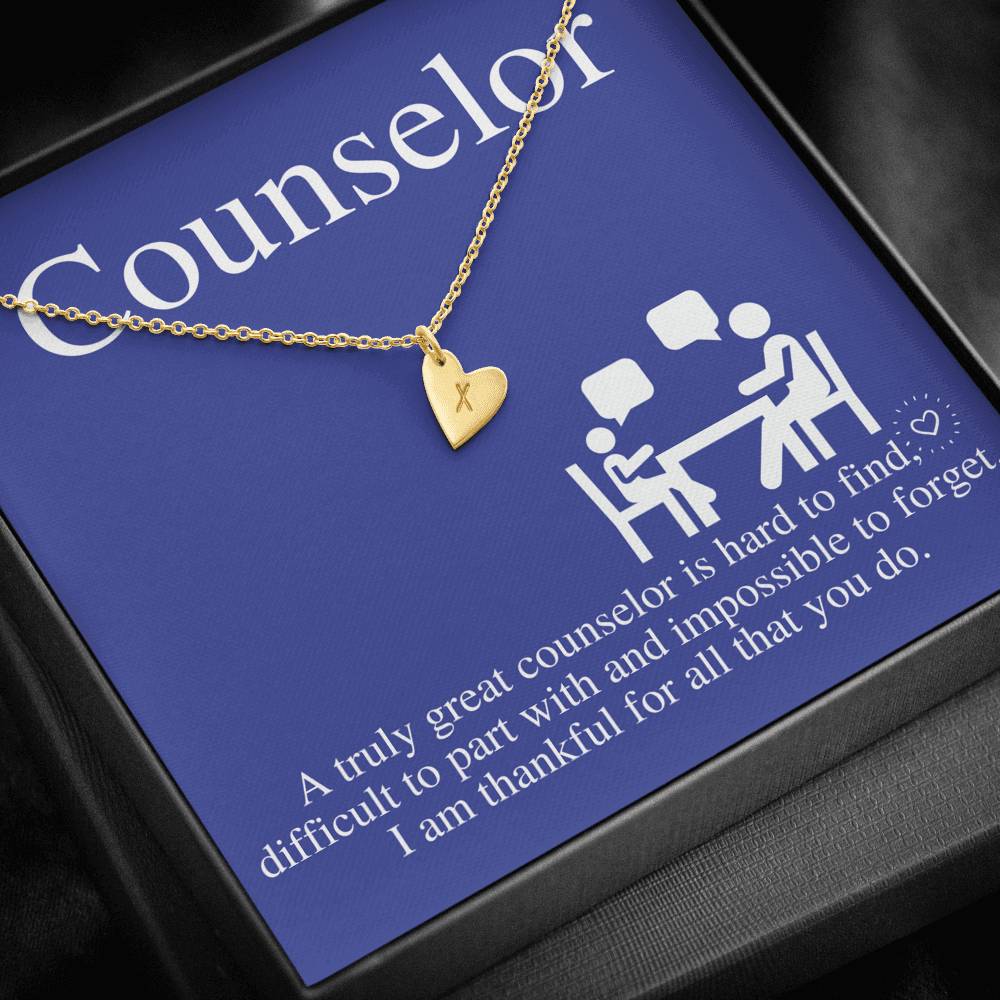 School Counselor Gift, Guidance Counselor Necklace, Mental Health Counselor Gift, Summer Camp Counselor,Admissions Counselor,Christmas #0762