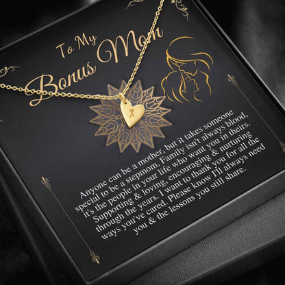 Bonus Mom Gift Bonus Mom Necklace Unbiological Mom Mothers Day Gift Unbiological Mom Neclace Card Mother's Day Gift for Stepmom