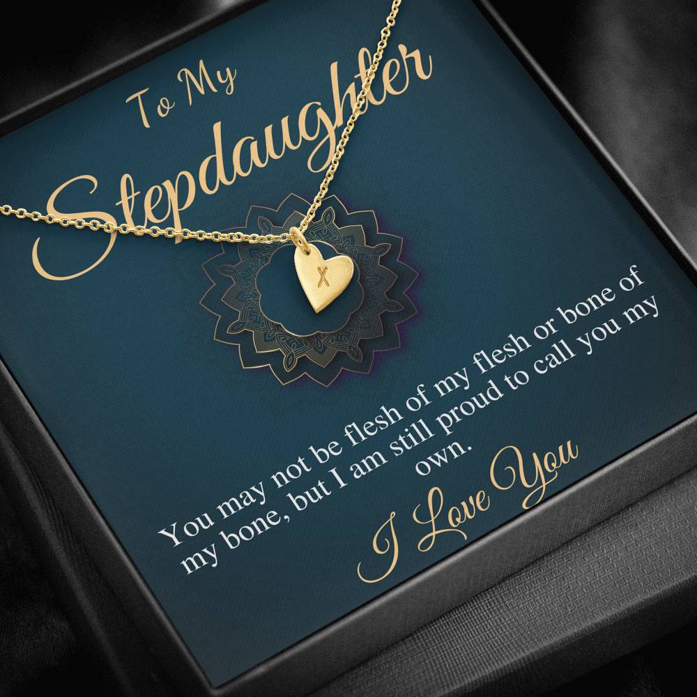 Step Daughter Gift for Step Daughter, Bonus Daughter Gift Necklace Blended Family Stepdaughter birthday, Christmas, Mother's day gift #0517