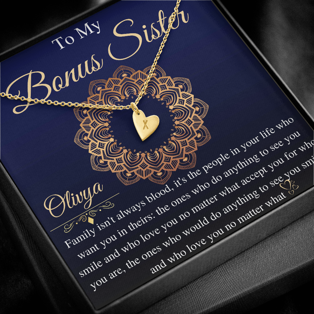 Bonus Sister Gift, Sister in Law Gift, Bonus Sister Necklace, Sister in Law Gift, Adopted Sister Gift, Step Sister Necklace, gift for her