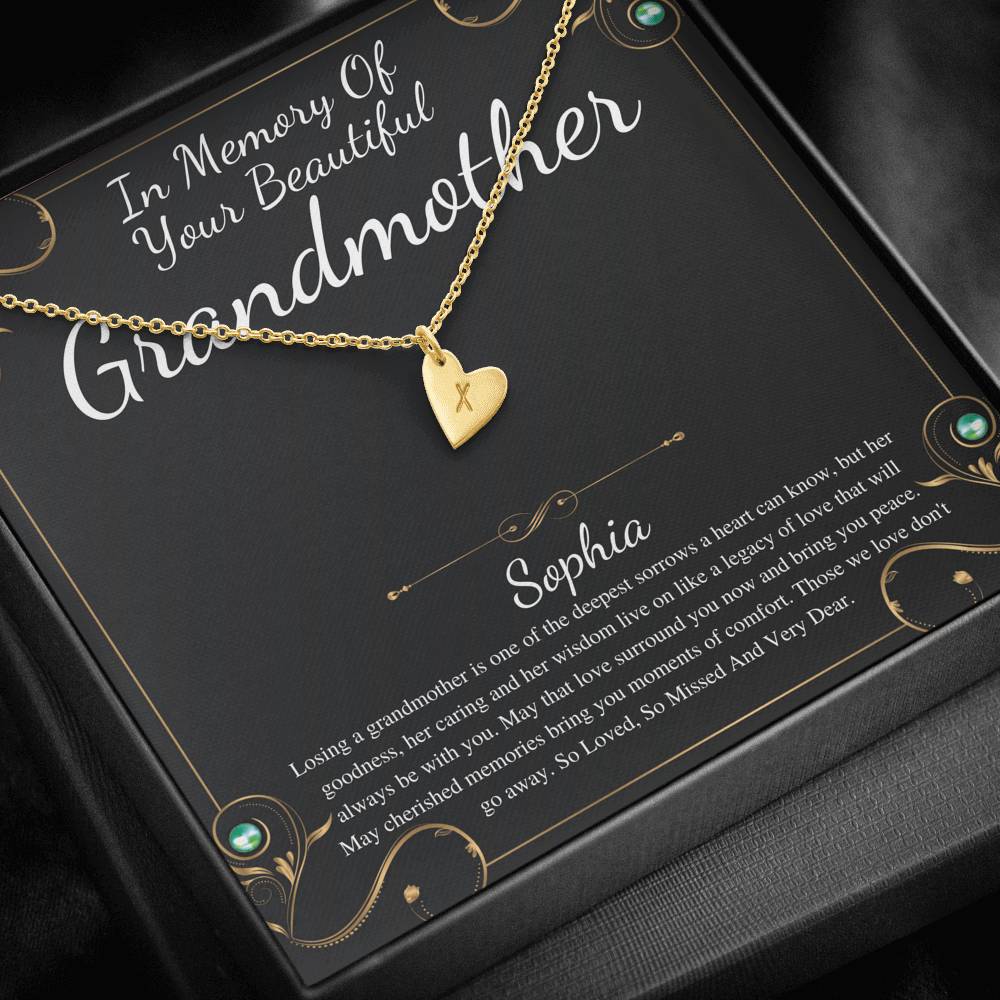 Memorial gift Grandmother Loss of Grandma In Memory of Grandma Sorry for your loss of loved one condolence gift, bereavement gift