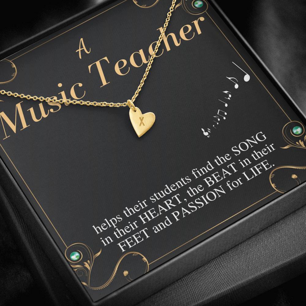 Music Teacher Gift | Gift for Music Teacher Necklace | Music Teacher Gift | To My Music Teacher Appreciation Gift | Christmas Gift #0750