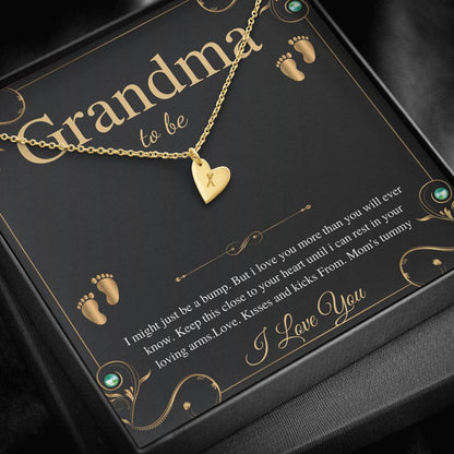 First Time Grandma Gift From Daughter, Pregnancy Reveal Gift For Soon To Be Grandma Necklace, New Grandmother Gift, Alluring Beauty #0193