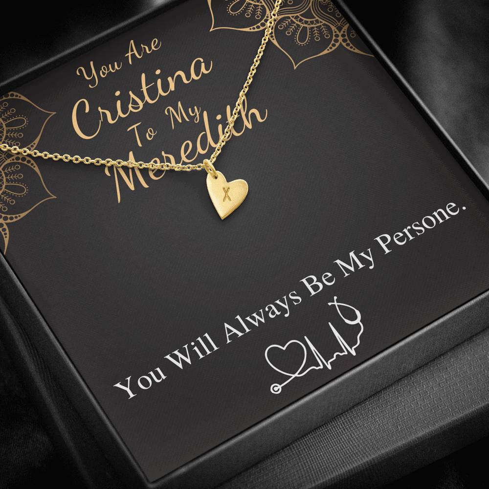 You Are The Cristina To My Meredith, Gift For My Person Necklace BFF, Best Friend Necklace, Best Friend Birthday Gift, Christmas Gift #0581