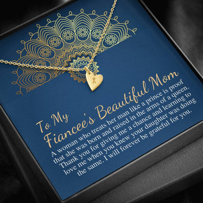 Mother In Law Wedding Gift From Bride, Mother of the Groom Necklace, Future Mother in Law Gift, Birthday Gift For Boyfriend's Mom #0475