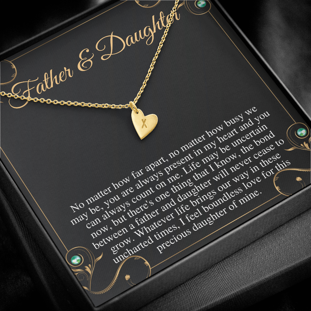 Gift For Daughter From Dad, Daughter Father Necklace, Daughter Gift From Dad, To My Daughter, Daughters Birthday, Grown Up Daughter #0499 new correct