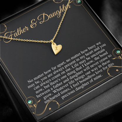 Gift For Daughter From Dad, Daughter Father Necklace, Daughter Gift From Dad, To My Daughter, Daughters Birthday, Grown Up Daughter #0499 new correct