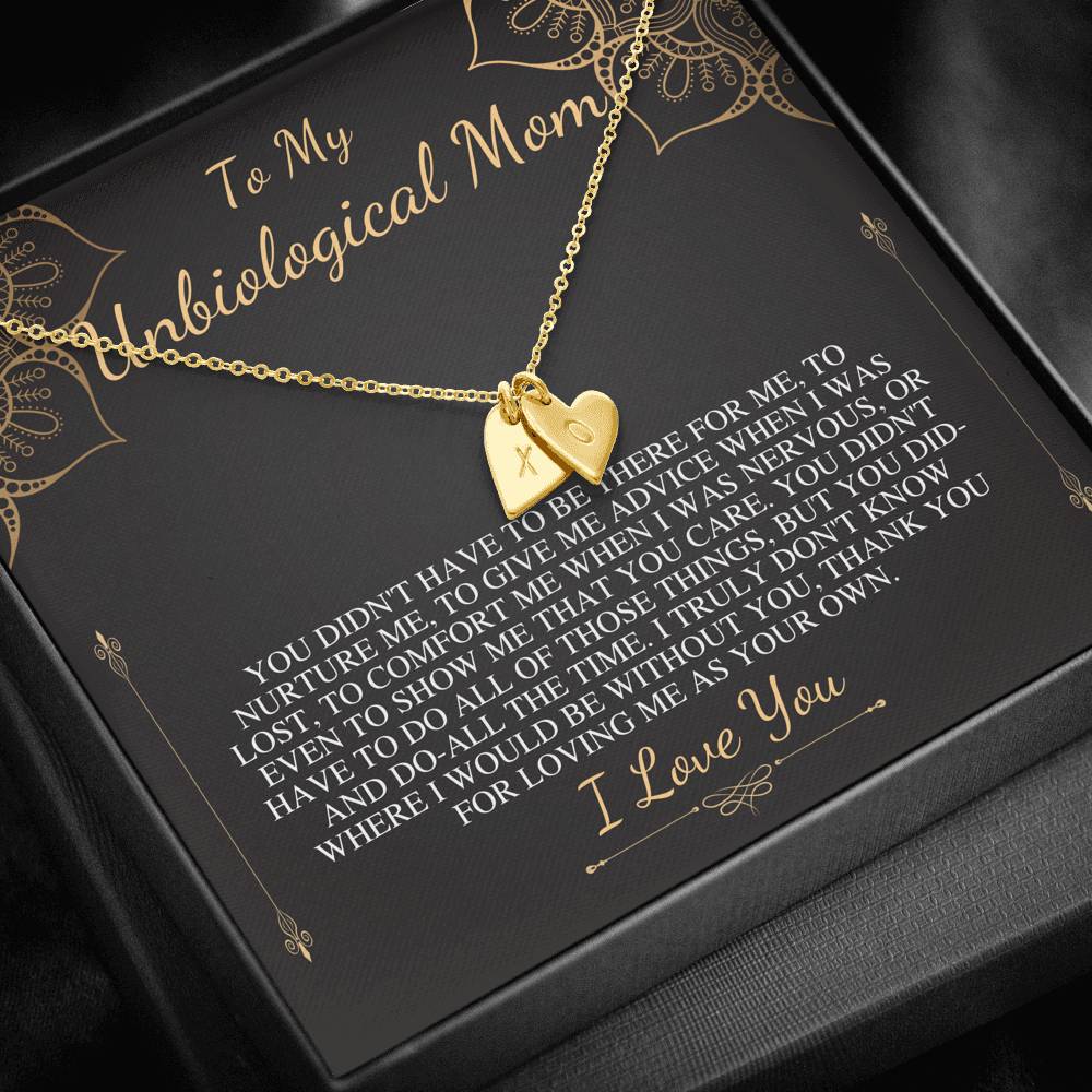Unbiological Mom Gift neckalce, Stepmom Mothers Day Gift, Other Mother, Bonus Mom Birthday Gift, Second Mom,Foster Mom,Mother in Law