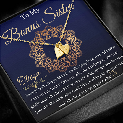 Bonus Sister Gift, Sister in Law Gift, Bonus Sister Necklace, Sister in Law Gift, Adopted Sister Gift, Step Sister Necklace, gift for her