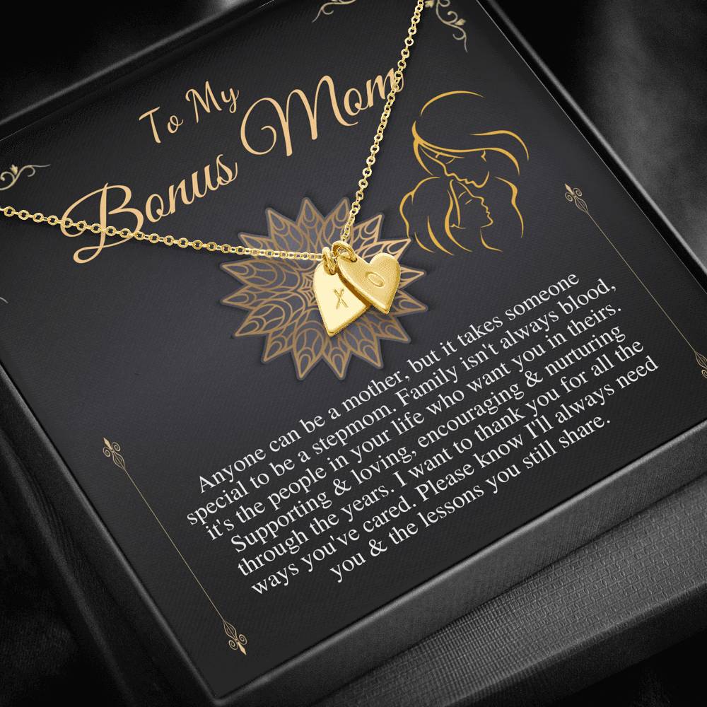 Bonus Mom Gift Bonus Mom Necklace Unbiological Mom Mothers Day Gift Unbiological Mom Neclace Card Mother's Day Gift for Stepmom