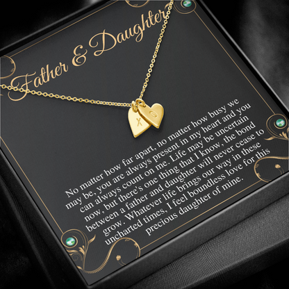 Gift For Daughter From Dad, Daughter Father Necklace, Daughter Gift From Dad, To My Daughter, Daughters Birthday, Grown Up Daughter #0499 new correct