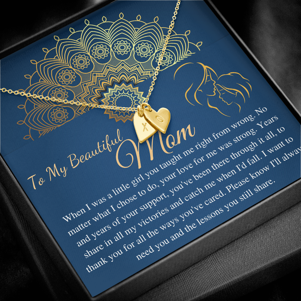 Mom Christmas Gift For Mom From Daughter, Personalized Gift To My Mother Christmas Necklace , To My Mom Necklace, Mom Birthday Gift #0979