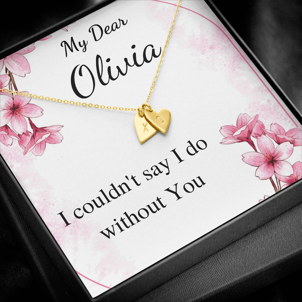 Junior Bridesmaid Gift Necklace Personalized Flower Girl Gift for Junior Bridesmaid Gift for jr Bridesmaid Jewelry, bridesmaid proposal gift