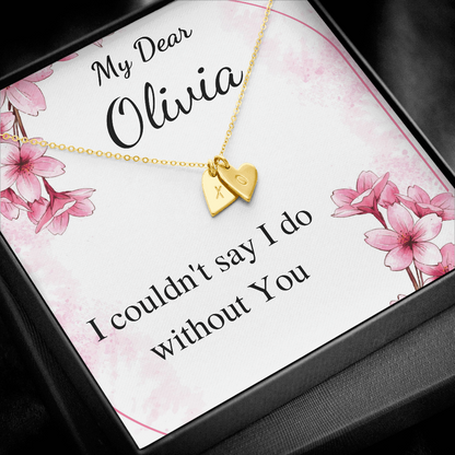 Junior Bridesmaid Gift Necklace Personalized Flower Girl Gift for Junior Bridesmaid Gift for jr Bridesmaid Jewelry, bridesmaid proposal gift