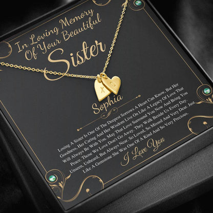 Loss of Sister Necklace, Remembrance Gift, Sister Memorial Necklace, Sister Passing Jewelry, Bereavement Gift, Grief Gift, Memory Jewelry