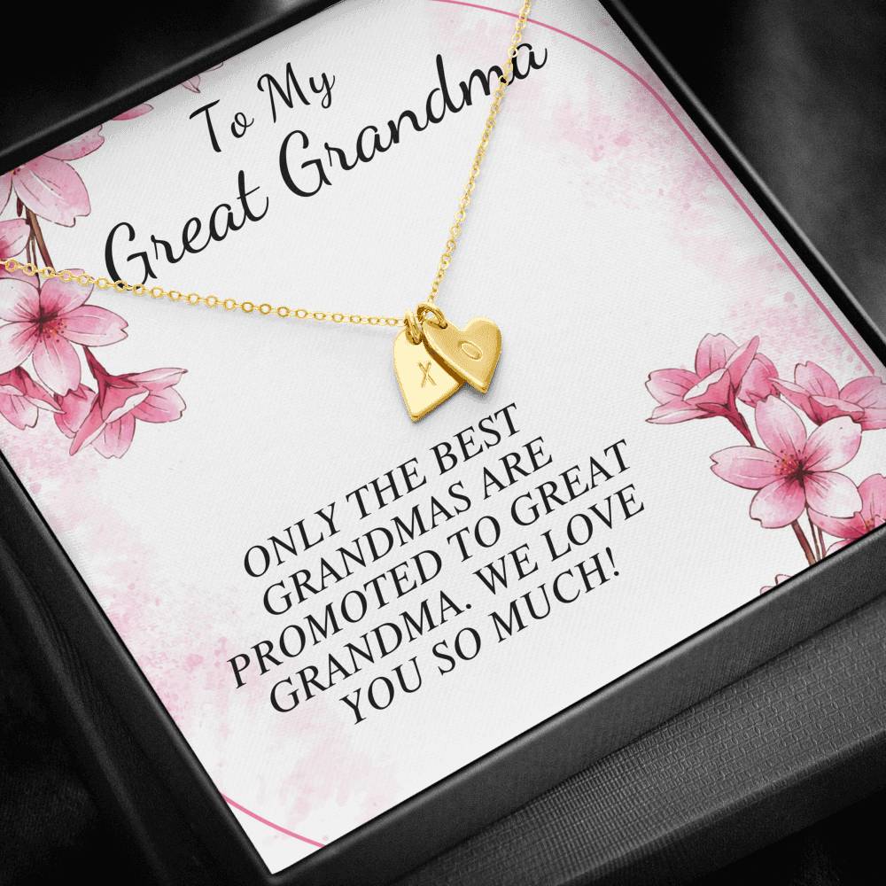 Grandmother Gift from Granddaughter Mothers Day Gift for Grandma Birthday Gift Grandmother Jewelry, Grandma Initial Necklace Christmas #0471