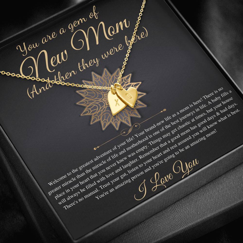 New Mom Gift Jewelry, First Time Mom Gift for first Mother's day Gift for New Mom Necklace Birthstone, New mommy Gift 0232