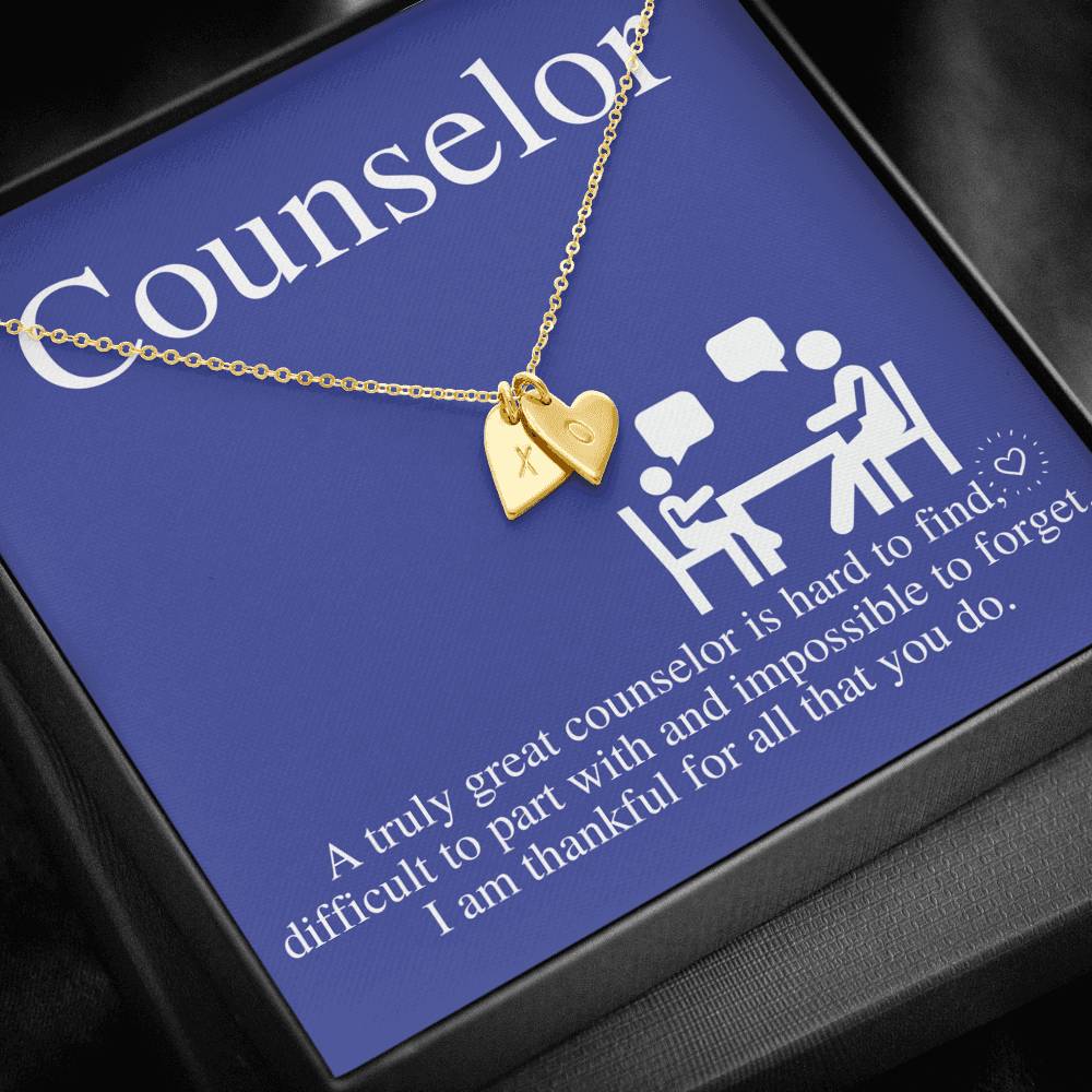 School Counselor Gift, Guidance Counselor Necklace, Mental Health Counselor Gift, Summer Camp Counselor,Admissions Counselor,Christmas #0762