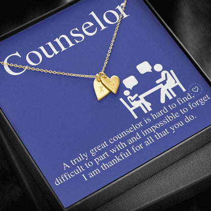 School Counselor Gift, Guidance Counselor Necklace, Mental Health Counselor Gift, Summer Camp Counselor,Admissions Counselor,Christmas #0762