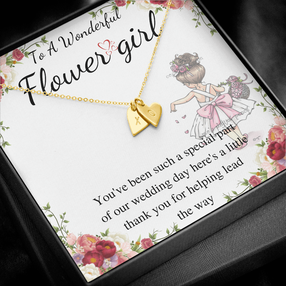 Flower Girl Gift, Personalized Flower Girl Necklace, Flower girl Necklace Gift, Necklace gift from bride, Flower Girl Proposal, Thank you