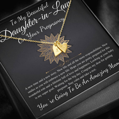 Daughter-in-Law Pregnancy Gift For Daughter In Law Baby Shower Gift For Mom To Be Gift, Expecting Mom Gift Pregnant,Infinity Heart #0228 New