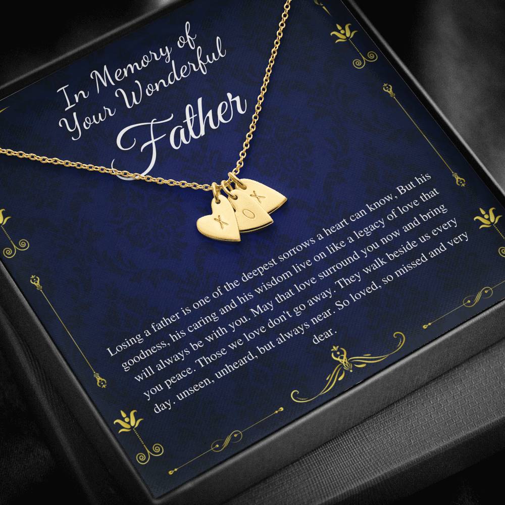 Loss of Father Gift, Dad Memorial Gift Dad condolence gift, Grief Gift, Father Remembrance Necklace, Sorry for your loss , bereavement gift
