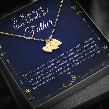 Loss of Father Gift, Dad Memorial Gift Dad condolence gift, Grief Gift, Father Remembrance Necklace, Sorry for your loss , bereavement gift