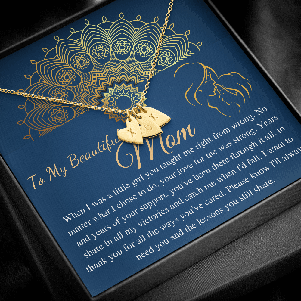 Mom Christmas Gift For Mom From Daughter, Personalized Gift To My Mother Christmas Necklace , To My Mom Necklace, Mom Birthday Gift #0979