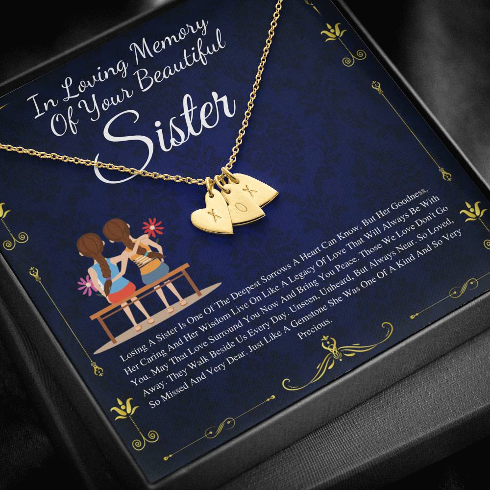 Loss of Sister Necklace, Remembrance Gift, Sister Memorial Necklace, Sister Passing Jewelry, Bereavement Gift, Grief Gift, Memory Jewelry