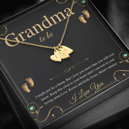 First Time Grandma Gift From Daughter, Pregnancy Reveal Gift For Soon To Be Grandma Necklace, New Grandmother Gift, Alluring Beauty #0193