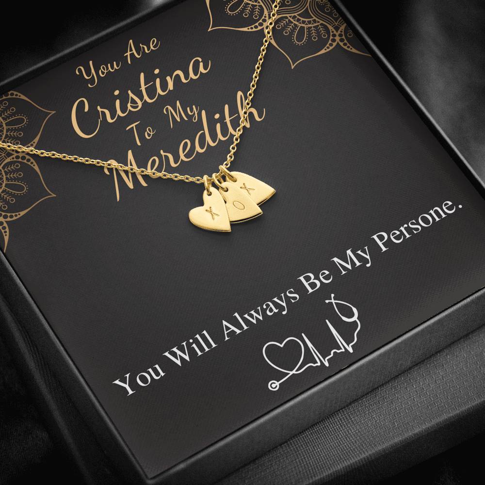 You Are The Cristina To My Meredith, Gift For My Person Necklace BFF, Best Friend Necklace, Best Friend Birthday Gift, Christmas Gift #0581