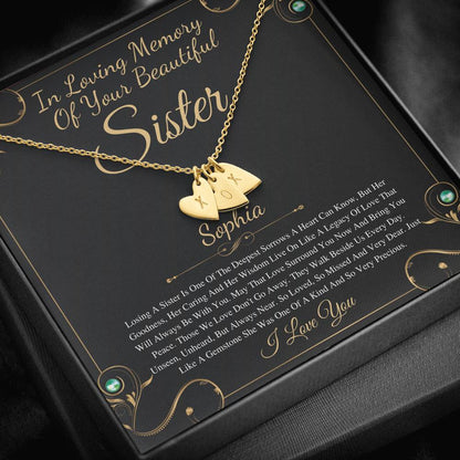 Loss of Sister Necklace, Remembrance Gift, Sister Memorial Necklace, Sister Passing Jewelry, Bereavement Gift, Grief Gift, Memory Jewelry