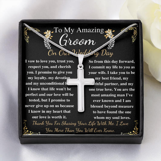 to my amazing groom