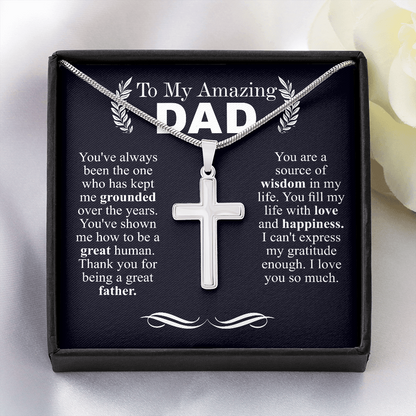 to my amazing dad